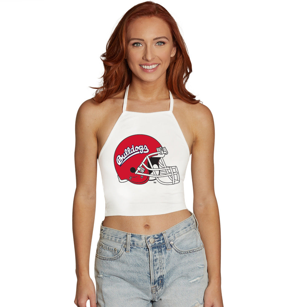 Fresno State White Womens Halter Top Officially Licensed