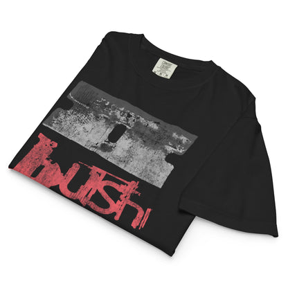 Bush Straight No Chaser Mineral Wash Womens Crop Top Shirt Black