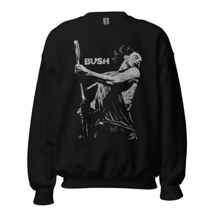 Bush Gavin Guitar Solo Officially Licensed Crewneck Sweatshirt Black