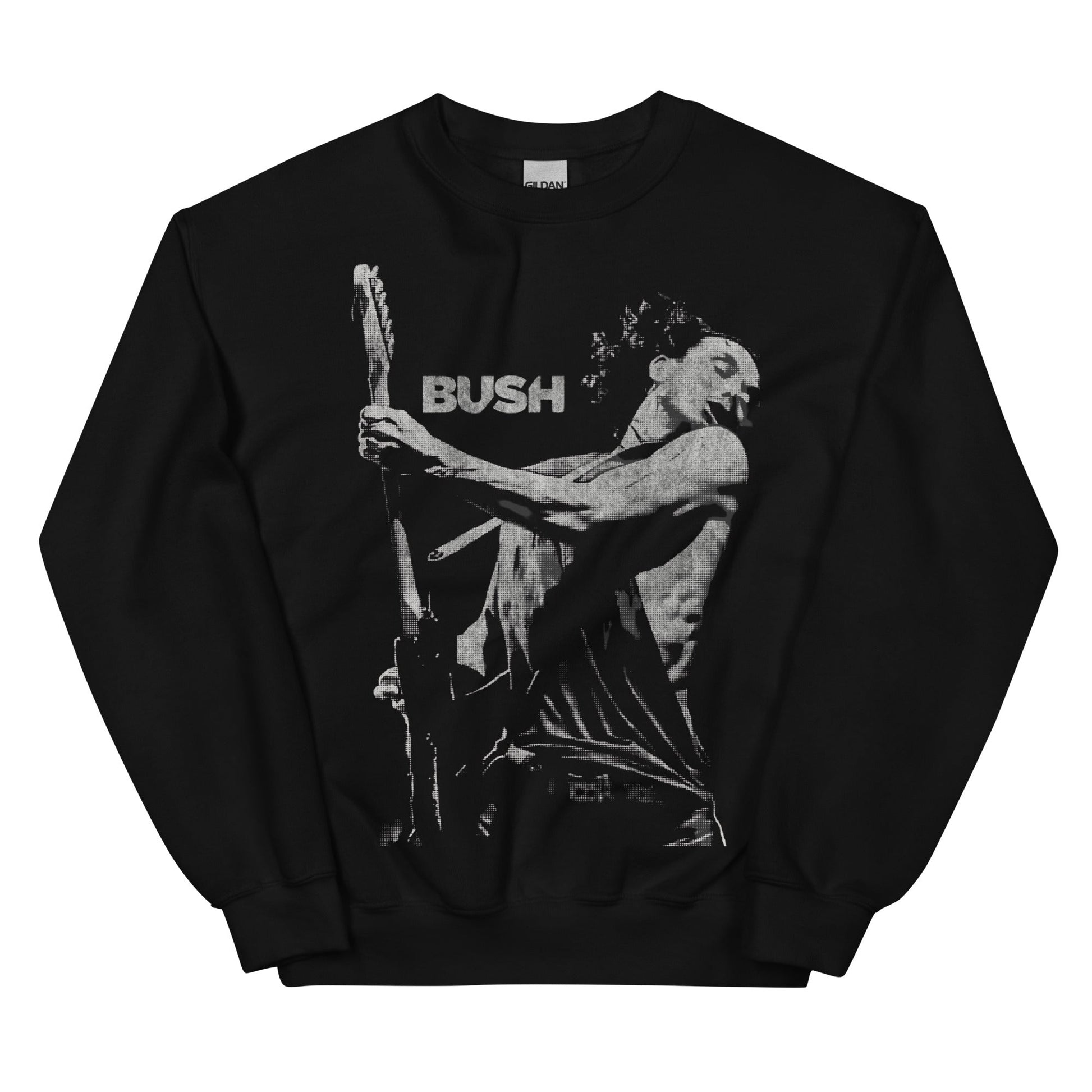 Bush Gavin Guitar Solo Officially Licensed Crewneck Sweatshirt Black
