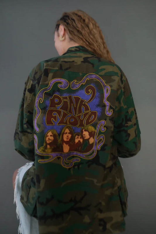 Pink Floyd Authentic Vintage Womens Camo Jacket