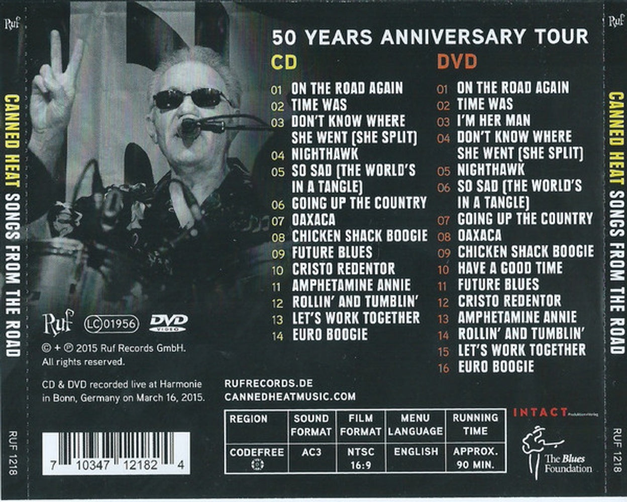 Canned Heat – Songs from the Road (CD & DVD)