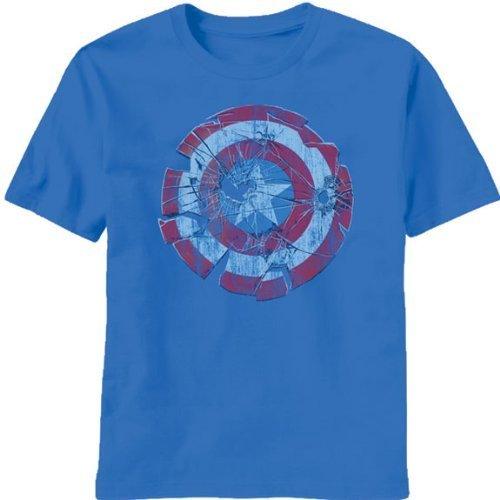 Captain America Glass Shield Shatter T-shirt