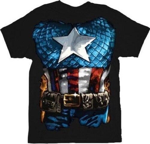 Captain America The American Way Costume T-shirt