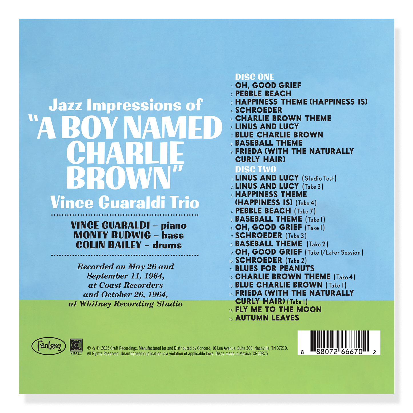 Jazz Impressions Of A Boy Named Charlie Brown (Expanded 2-CD) Music CD