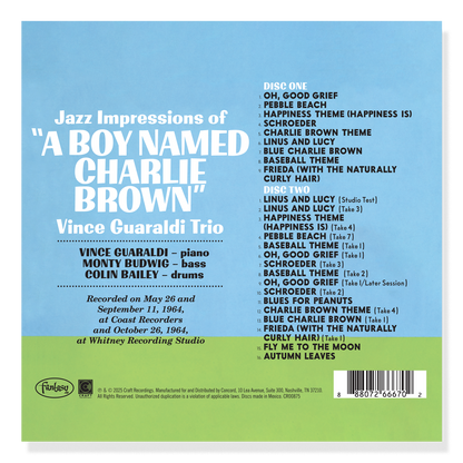 Jazz Impressions Of A Boy Named Charlie Brown (Expanded 2-CD) Music CD