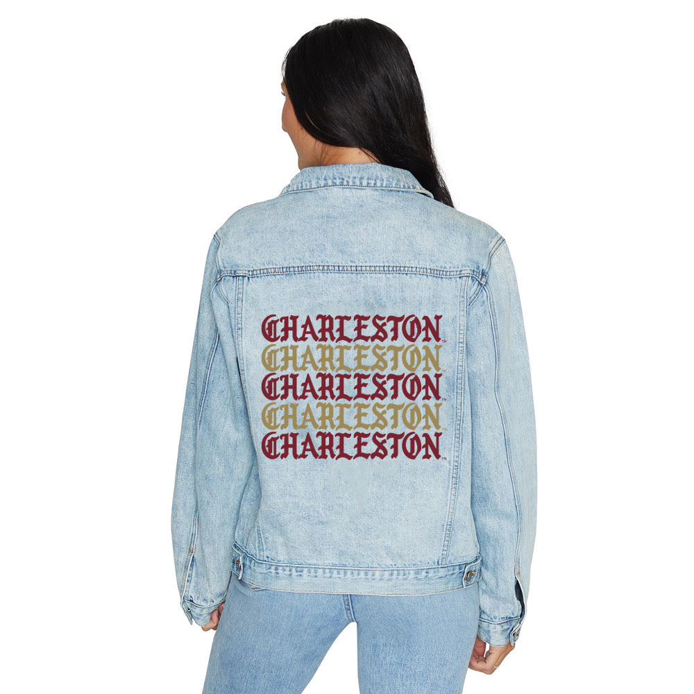 College of Charleston Gothic Denim Jacket Officially Licensed