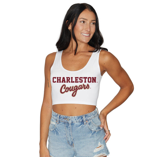 College of Charleston Womens Crop Tank Top Top Officially Licensed