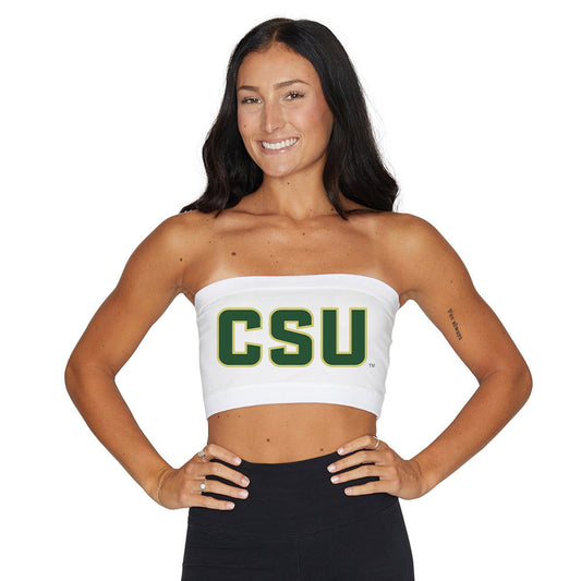 Colorado State White Womens Bandeau Top Officially Licensed