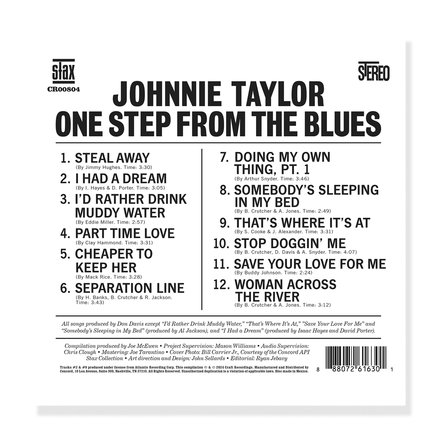One Step From The Blues - Music CD