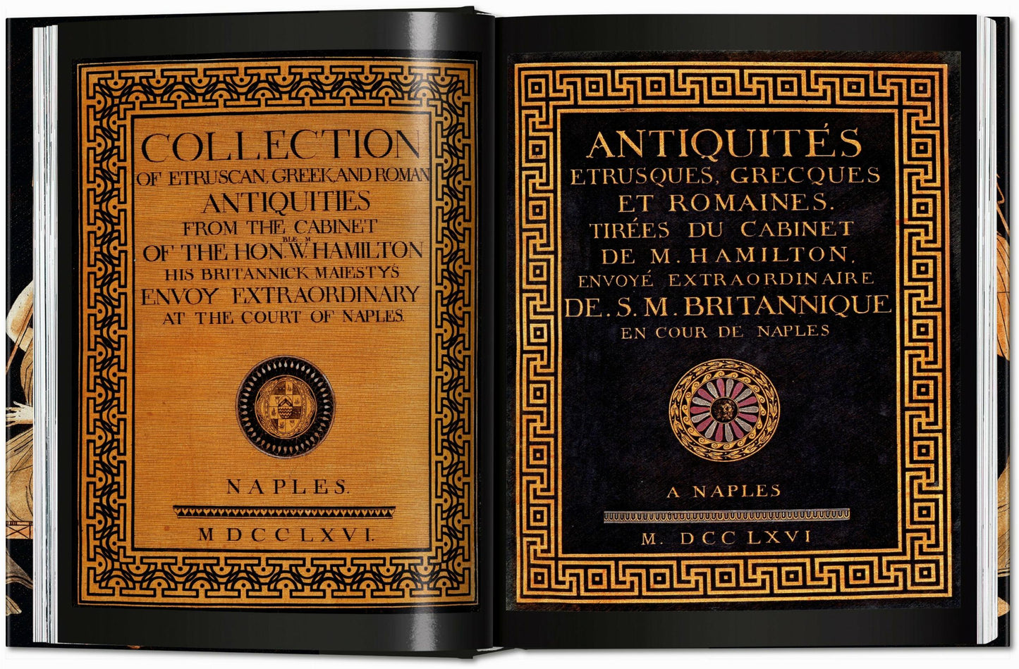 D'Hancarville. The Complete Collection of Antiquities from the Cabinet of Sir William Hamilton (German, French, English) Book