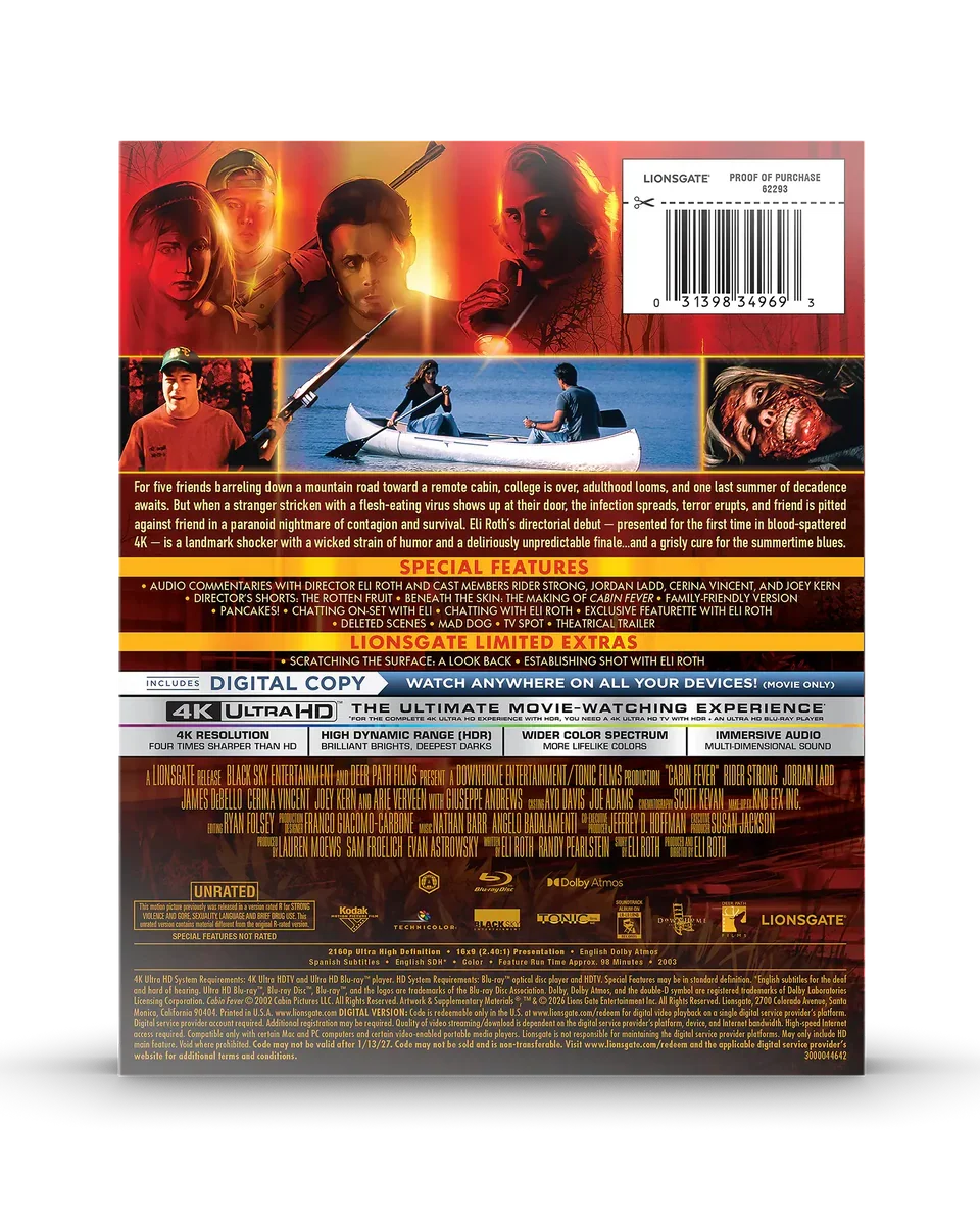 Cabin Fever - Limited Edition Steelbook (4K Ultra HD + Blu-ray + Digital)