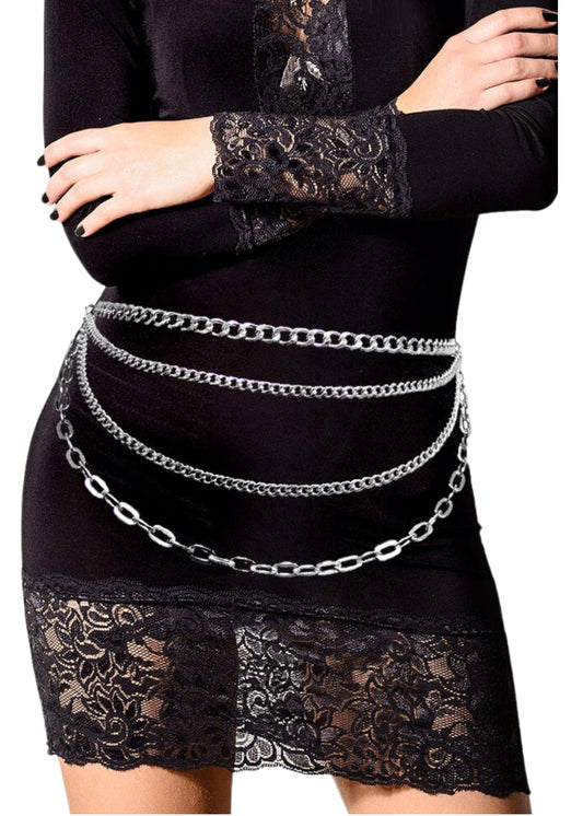 Chain Link Metal Waist Belt