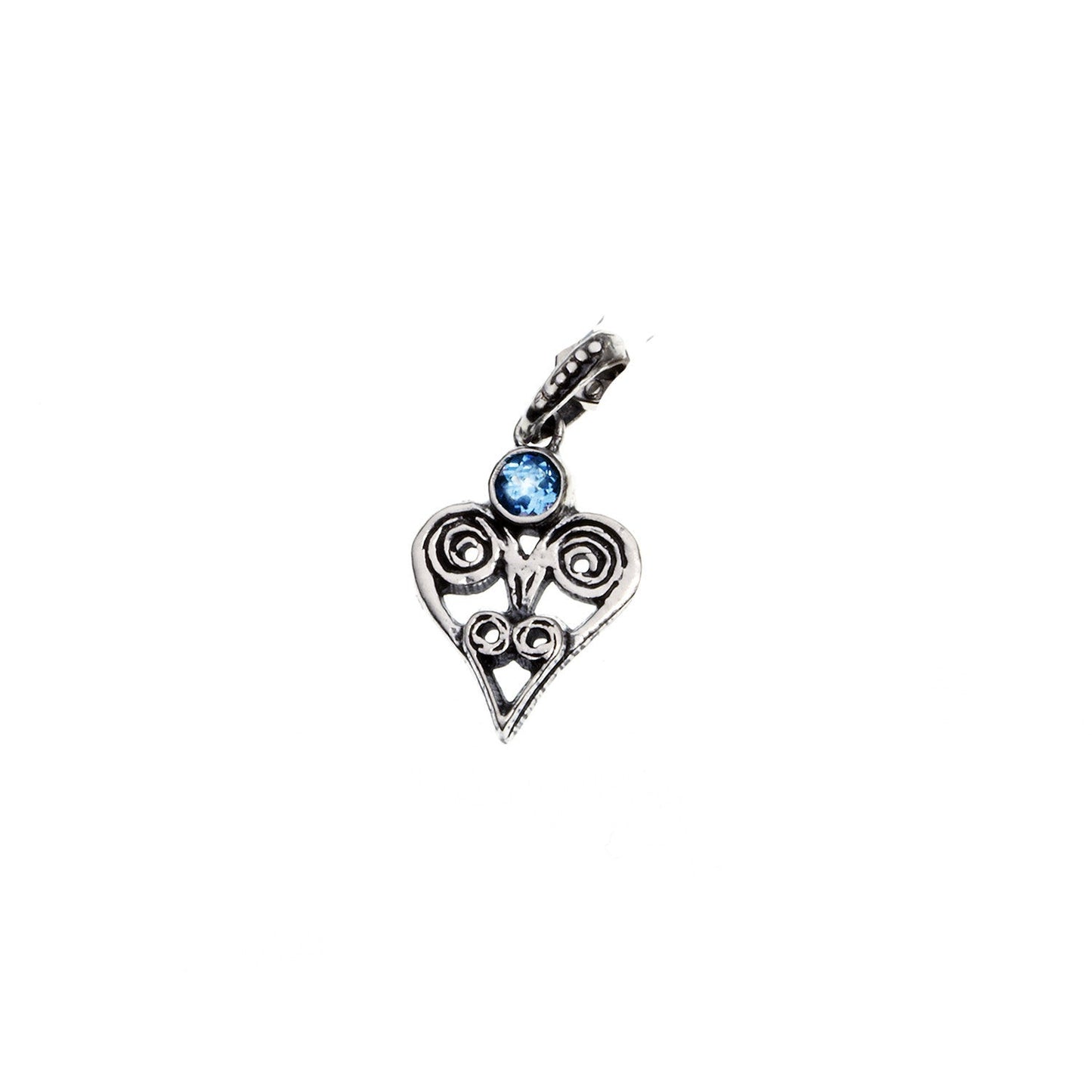 Barnes Metalwork Sterling Silver Birthstone Heart Charms