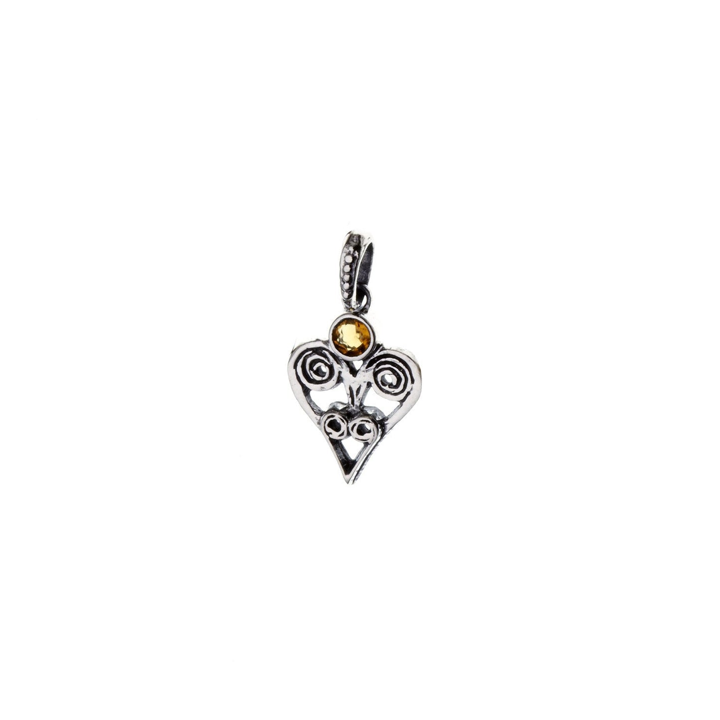 Barnes Metalwork Sterling Silver Birthstone Heart Charms