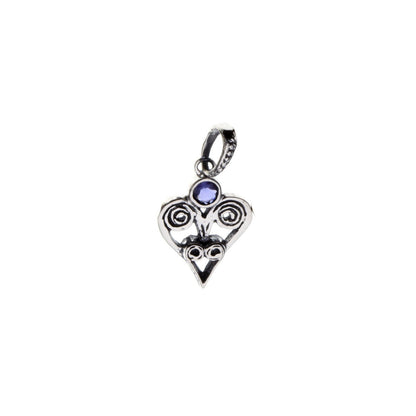 Barnes Metalwork Sterling Silver Birthstone Heart Charms