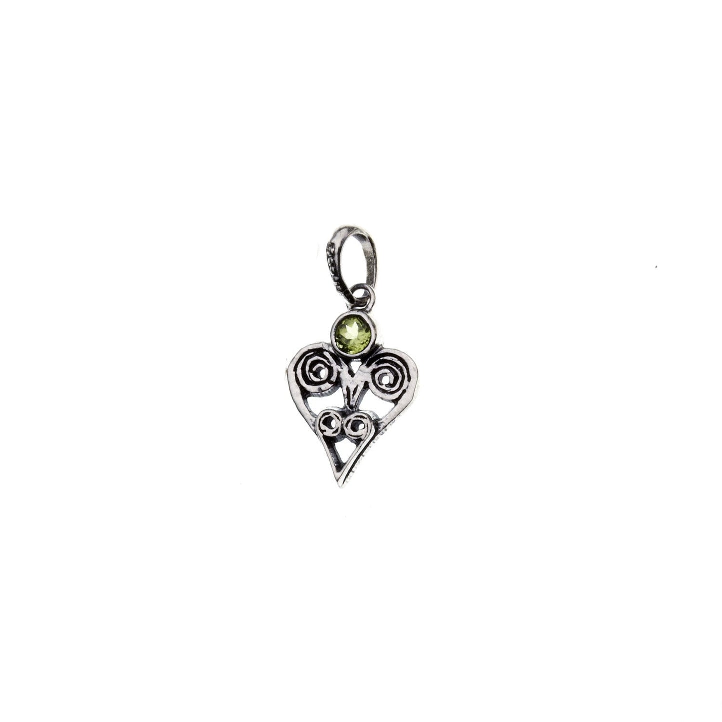 Barnes Metalwork Sterling Silver Birthstone Heart Charms