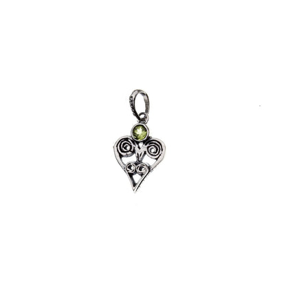 Barnes Metalwork Sterling Silver Birthstone Heart Charms
