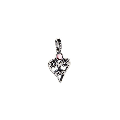 Barnes Metalwork Sterling Silver Birthstone Heart Charms