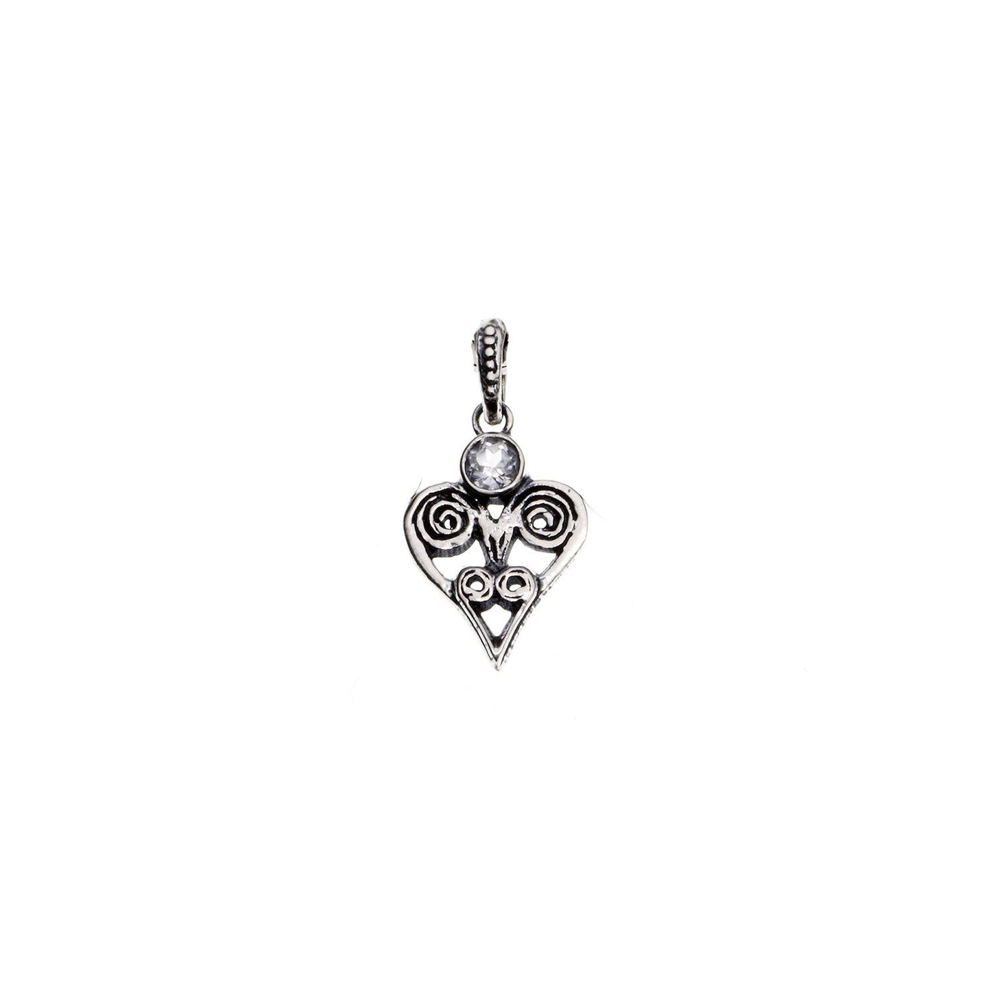 Barnes Metalwork Sterling Silver Birthstone Heart Charms