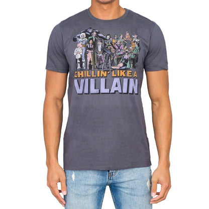 DC Comics Chillin Like a Villian T Shirt Officially Licensed