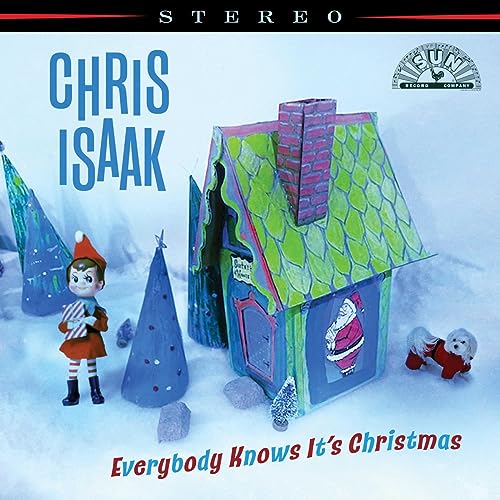 Chris Isaak - Everybody Knows It's Christmas (Deluxe) [Spring Green/Bone White Swirl LP] Vinyl Record