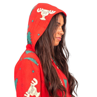 Christmas Vacation Moose Mug Full Pajama Jumpsuit