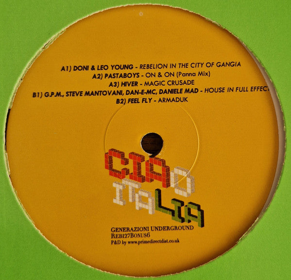 Ciao Italia (Generazioni Underground Bonus Sei) Vinyl Record