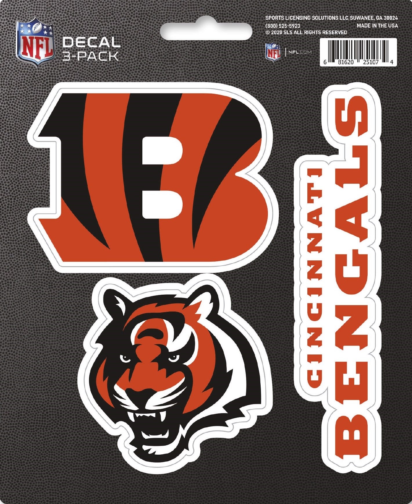 NFL Official Team Sticker Mats - Set of 3 Stickers Officially Licensed