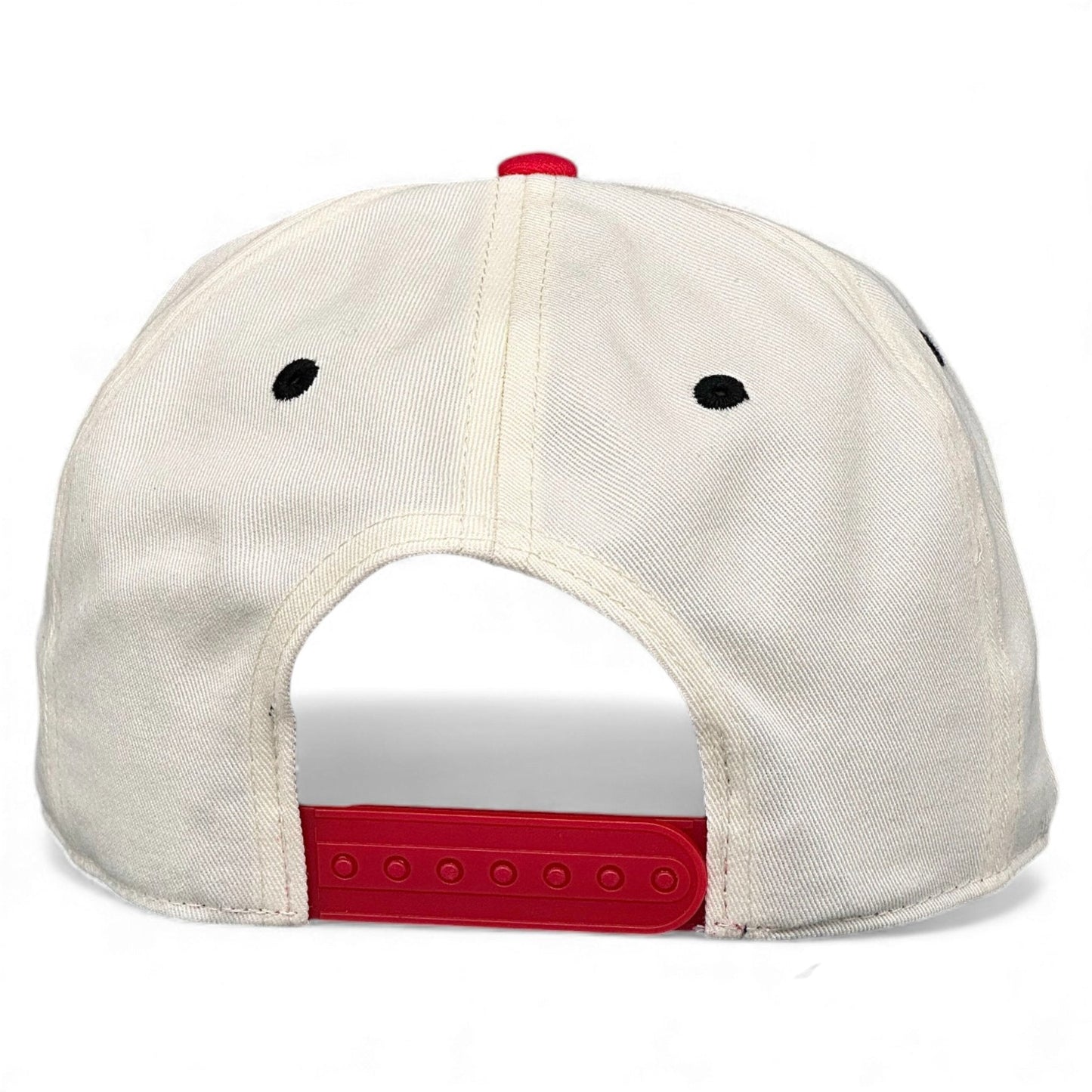 Cincinnati Snapback Hat - The Charlie Hustle (Cream/Red)