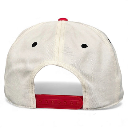 Cincinnati Snapback Hat - The Charlie Hustle (Cream/Red)