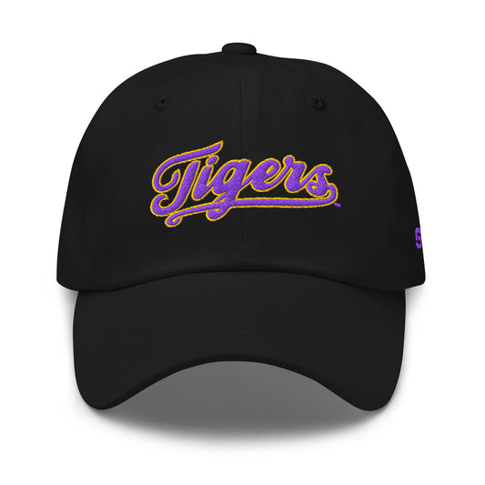 LSU Baseball Tigers Script Dad Hat