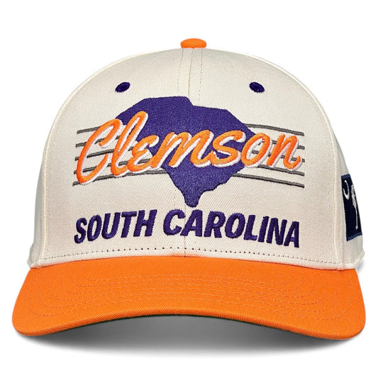Clemson Snapback Hat - The Dabo (Cream/Orange)