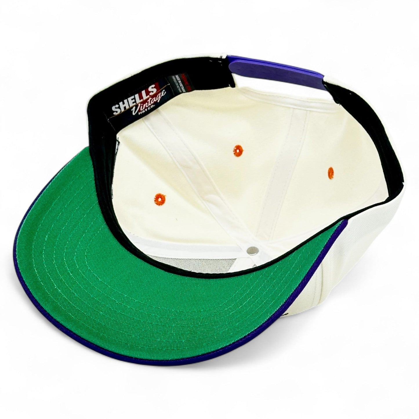 Clemson Snapback Hat - The Dabo (Cream/Purple)