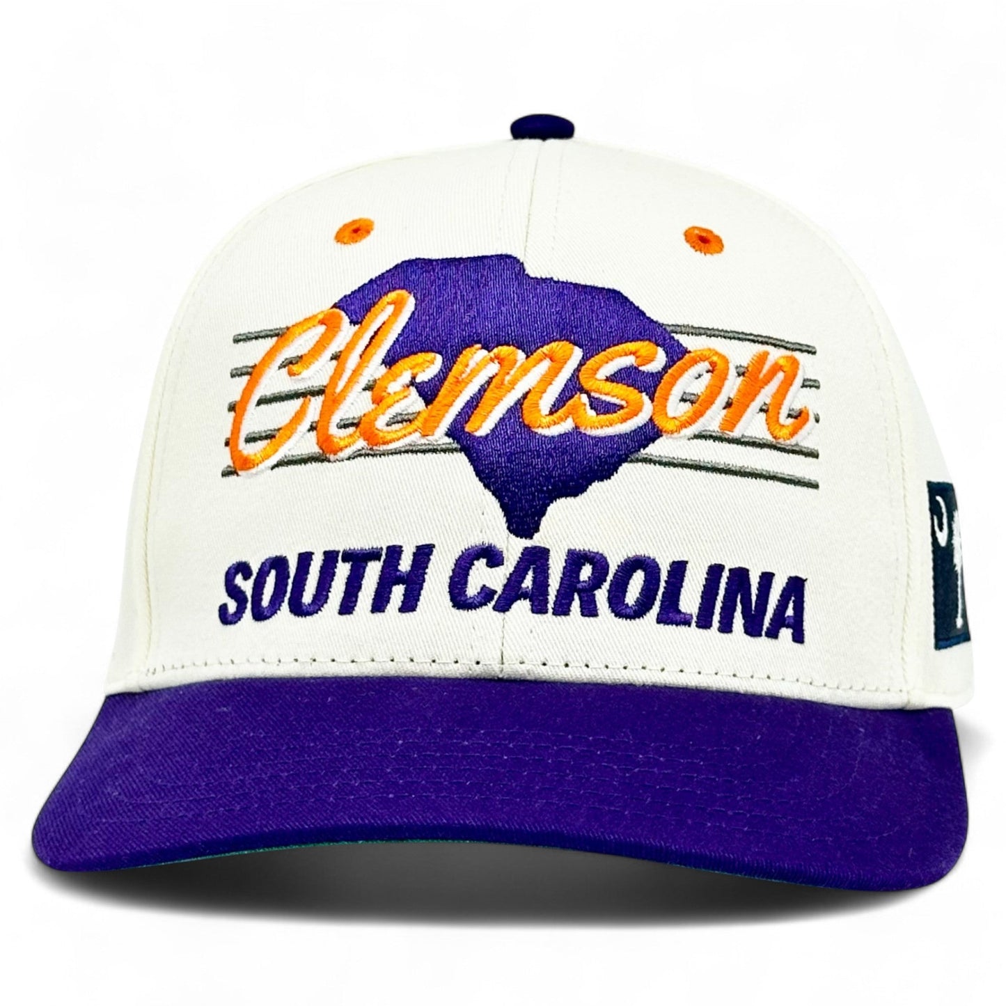 Clemson Snapback Hat - The Dabo (Cream/Purple)