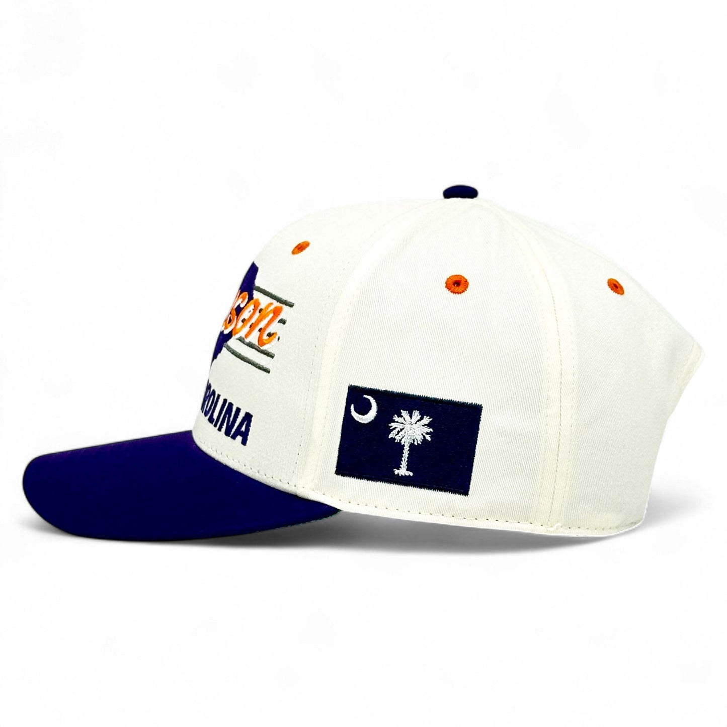 Clemson Snapback Hat - The Dabo (Cream/Purple)