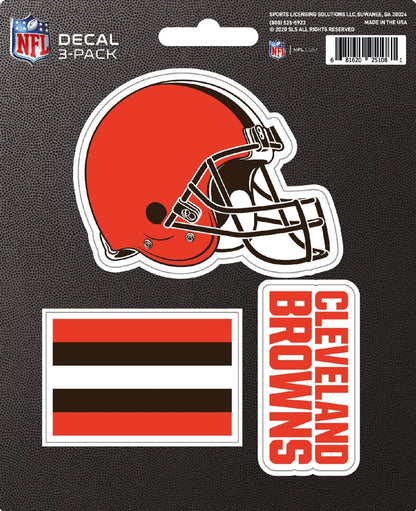NFL Official Team Sticker Mats - Set of 3 Stickers Officially Licensed