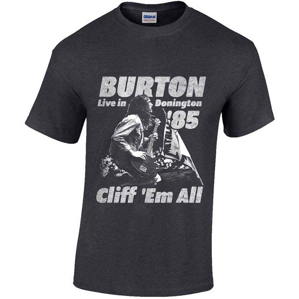 Cliff Burton Flag Retro [T-Shirt] Officially Licensed