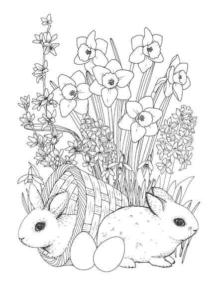 Colouring - Easter Edition 2025: 48 Beautiful Spring Designs, Adult Coloring Book, Gift To Family Or Friend, Relax Your Mind, Unwind, Unplug, De-Stress, Spark Creativity, Reduce Anxiety & More!
