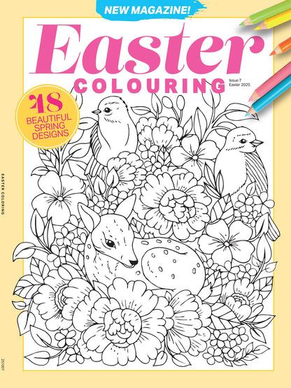 Colouring - Easter Edition 2025: 48 Beautiful Spring Designs, Adult Coloring Book, Gift To Family Or Friend, Relax Your Mind, Unwind, Unplug, De-Stress, Spark Creativity, Reduce Anxiety & More!