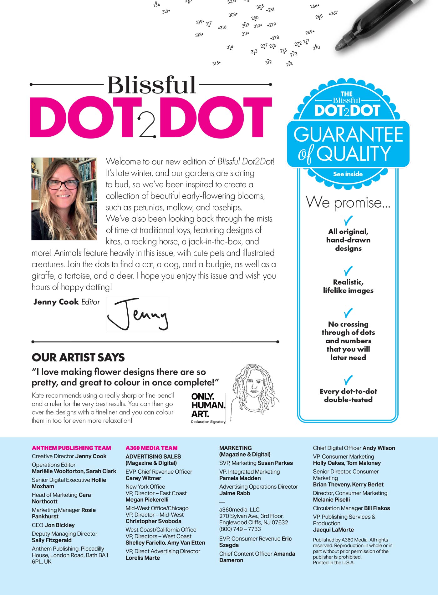 Blissful - Calming Dot To Dot: Large Print, Over 11,000 Dots! Peaceful Images, Cute Pets, Toys, Illustrated Animals & Beautiful Blooms!  Relax, Soothe Your Mind, Connect The Dots, Color & More!