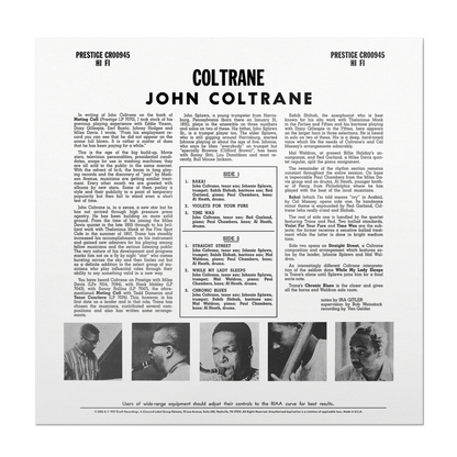 Coltrane (Original Jazz Classics Series) (180g LP) Vinyl Record
