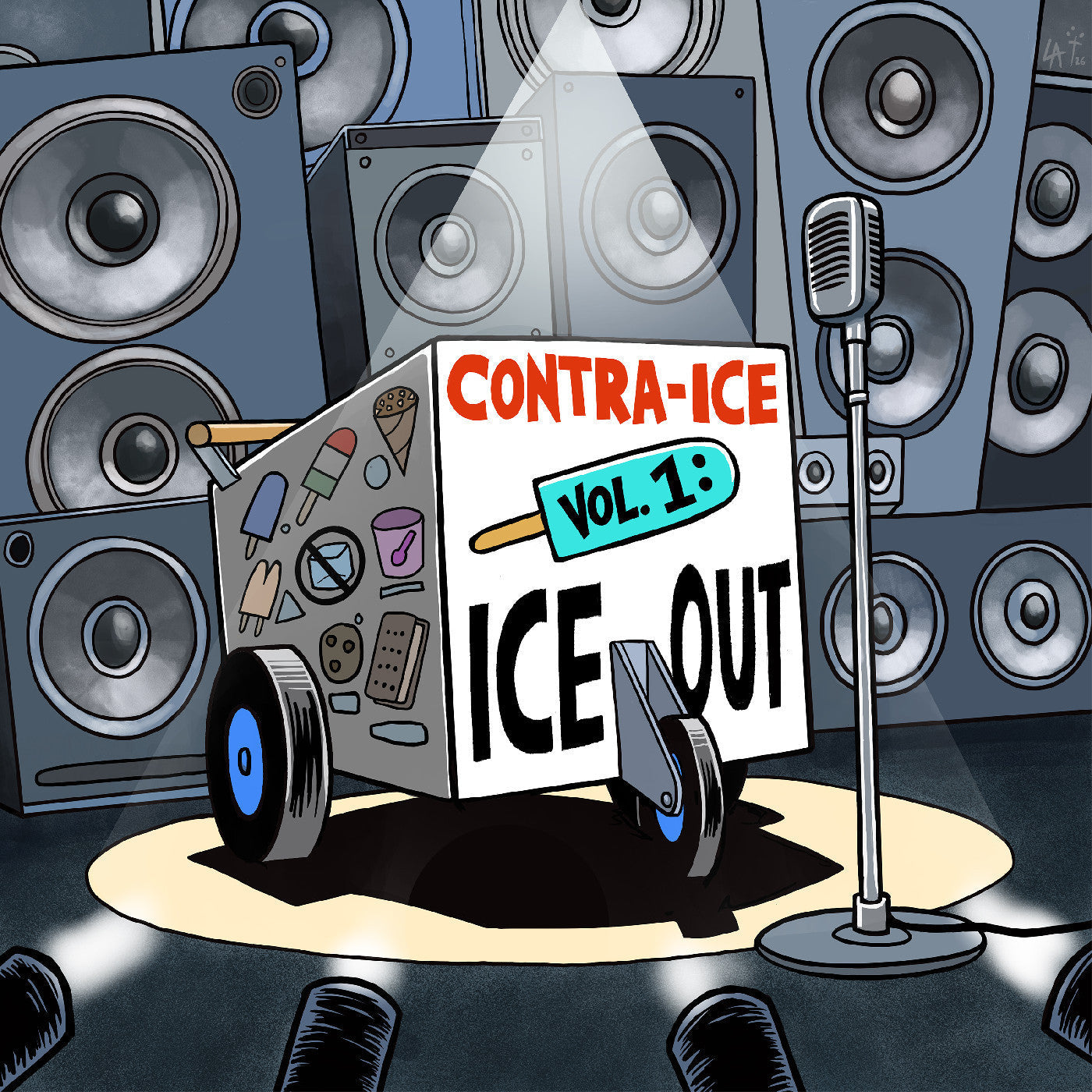 Various Artists - Contra-ICE Vol. 1: Ice Out (ORANGE/BLUE VINYL) [Vinyl] Vinyl Record