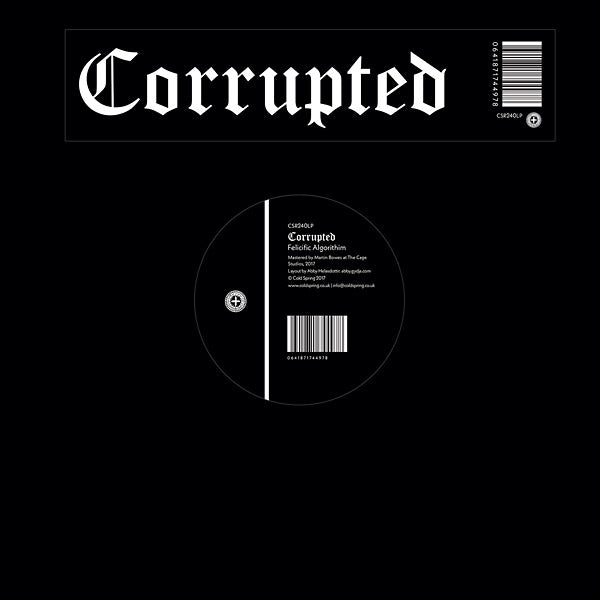 CORRUPTED - Felicific Algorithim [Vinyl] Vinyl Record