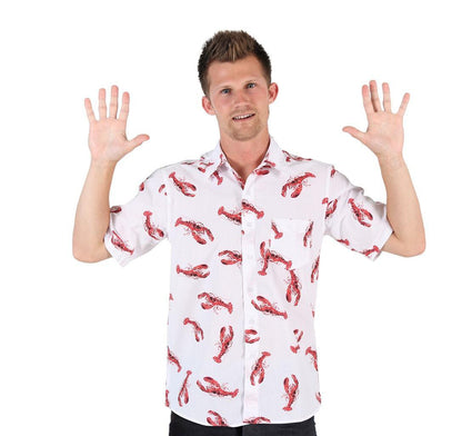 Cosmo Kramer Lobster Button-Up Shirt