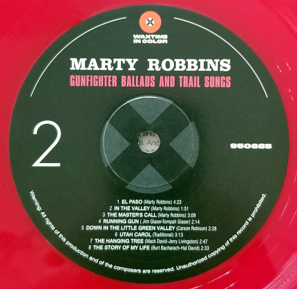 Marty Robbin’s Gunfighter Ballads And Trail Songs (RED VINYL) Vinyl Record