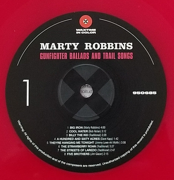 Marty Robbin’s Gunfighter Ballads And Trail Songs (RED VINYL) Vinyl Record