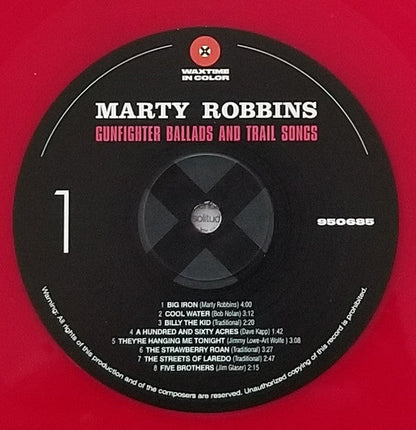 Marty Robbin’s Gunfighter Ballads And Trail Songs (RED VINYL) Vinyl Record