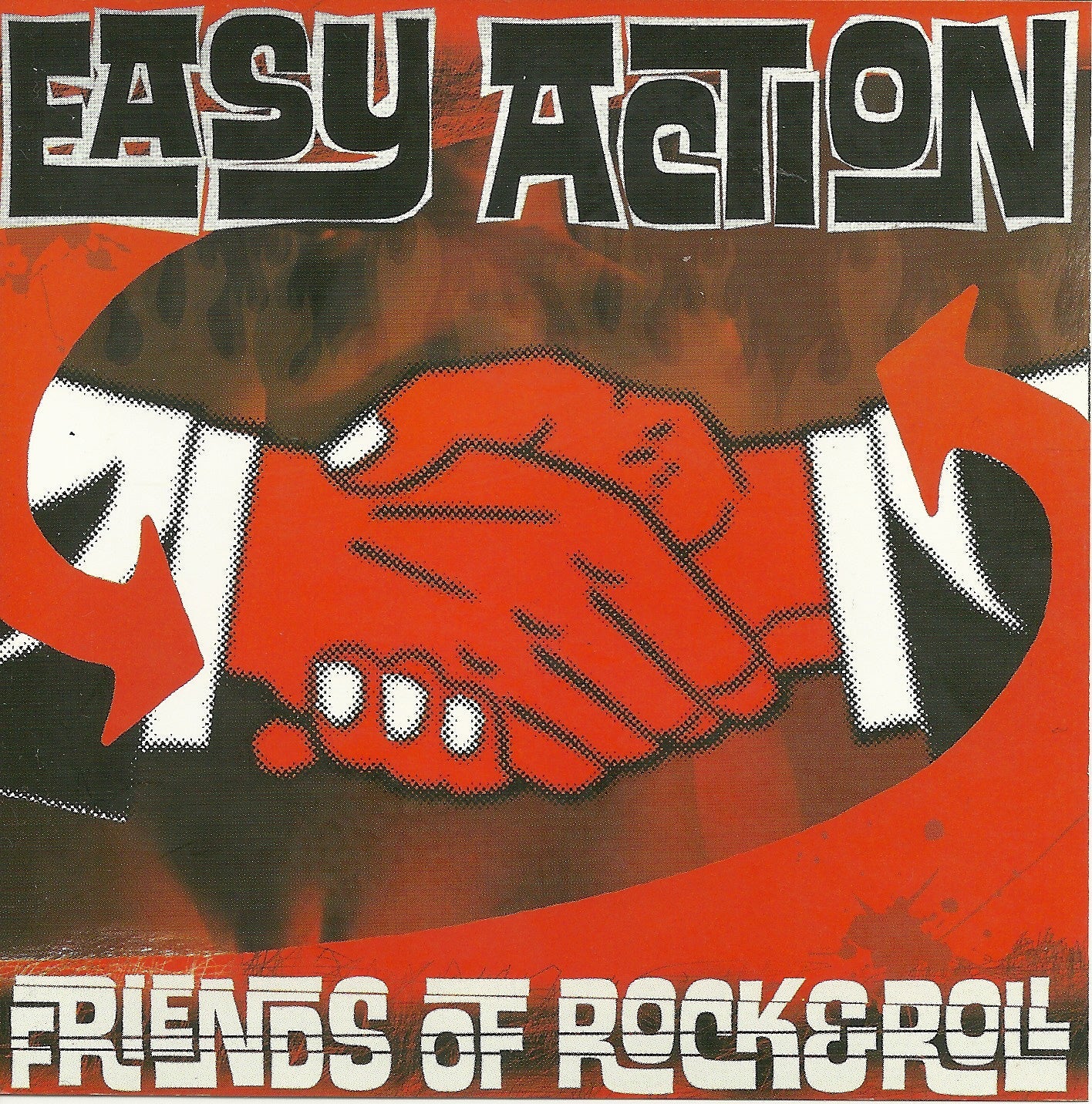 Easy Action - Friends Of Rock And Roll White Splatter On Black Color Vinyl LP Record