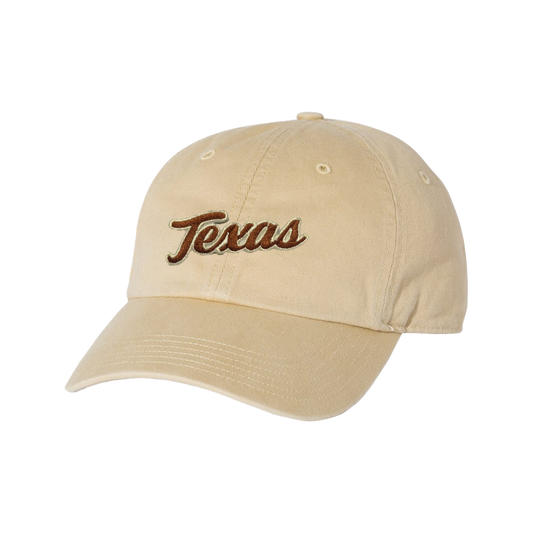 Texas Longhorns / Texas Script Retro / Dad Hat - 021 - CT Hat
